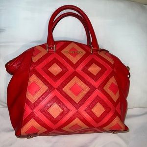 Red Michael kors tote bag